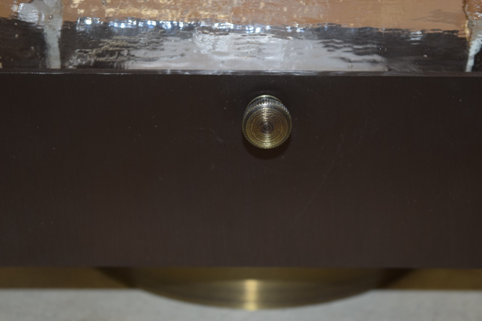 Matthew Fairbank Design Vega Sconce Bronze and Cast Glass