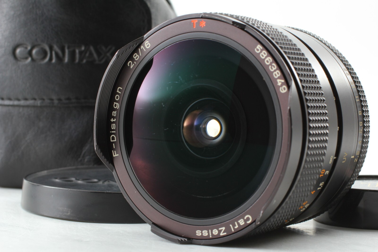 Exc+5】 Contax Carl Zeiss F-Distagon 16mm f/2.8 Fisheye AEG