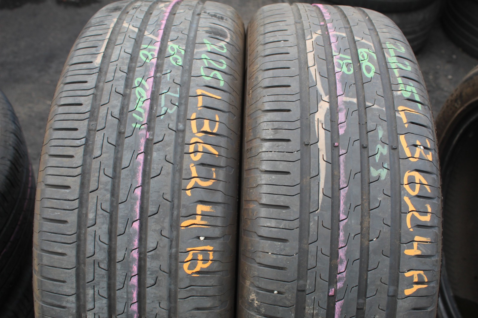 225 60 18 Continental, Eco Contact 6, XL, 104V, x2 A Pair 5.5mm (F1_tyres) L3624