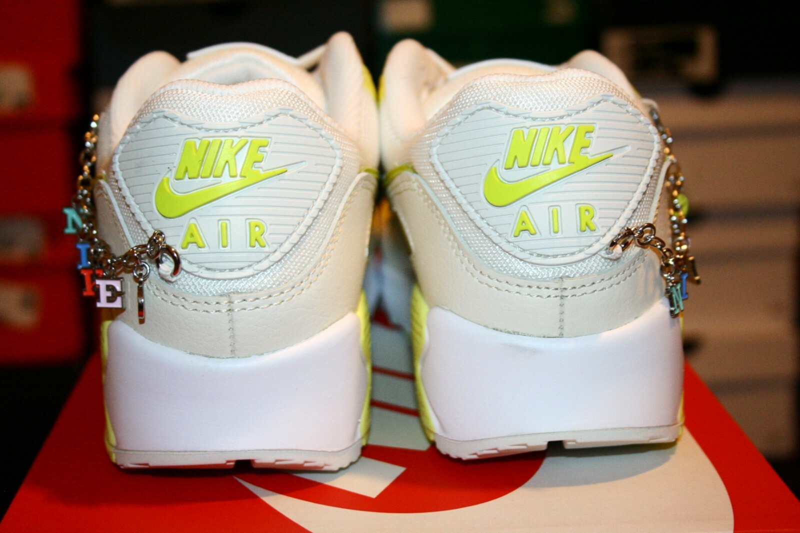Pre-owned Nike Authentic  Air Max 90 White Pale Ivory Have A  Day Women Gym Shoes Size