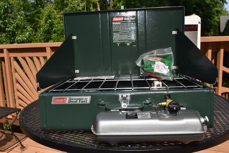 Vintage 1997 Coleman 414-700 2 Burner Powerhouse Dual Fuel Stove