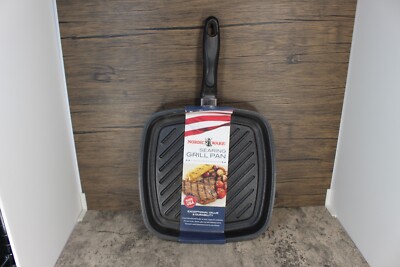 Nordic Ware Professional Weight Searing Grill Pan Gray, 11 Inch