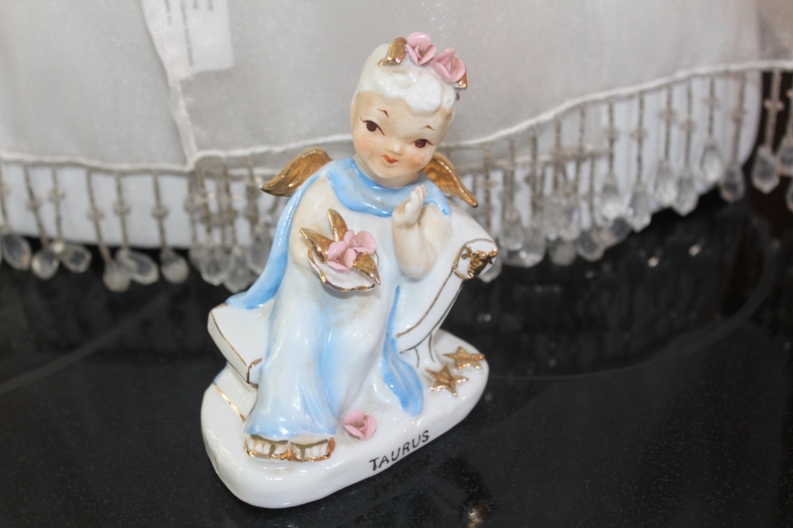 Vintage Lefton Taurus zodiac k8650 Angle figurine