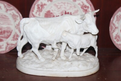 ANTIQUE RARE VOLKSTEDT MEISSEN COPDIMONTE RICHARD ECKERT PORCELAIN COWS