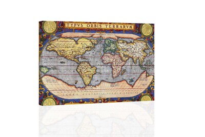Old World Map - CANVAS OR PRINT WALL ART