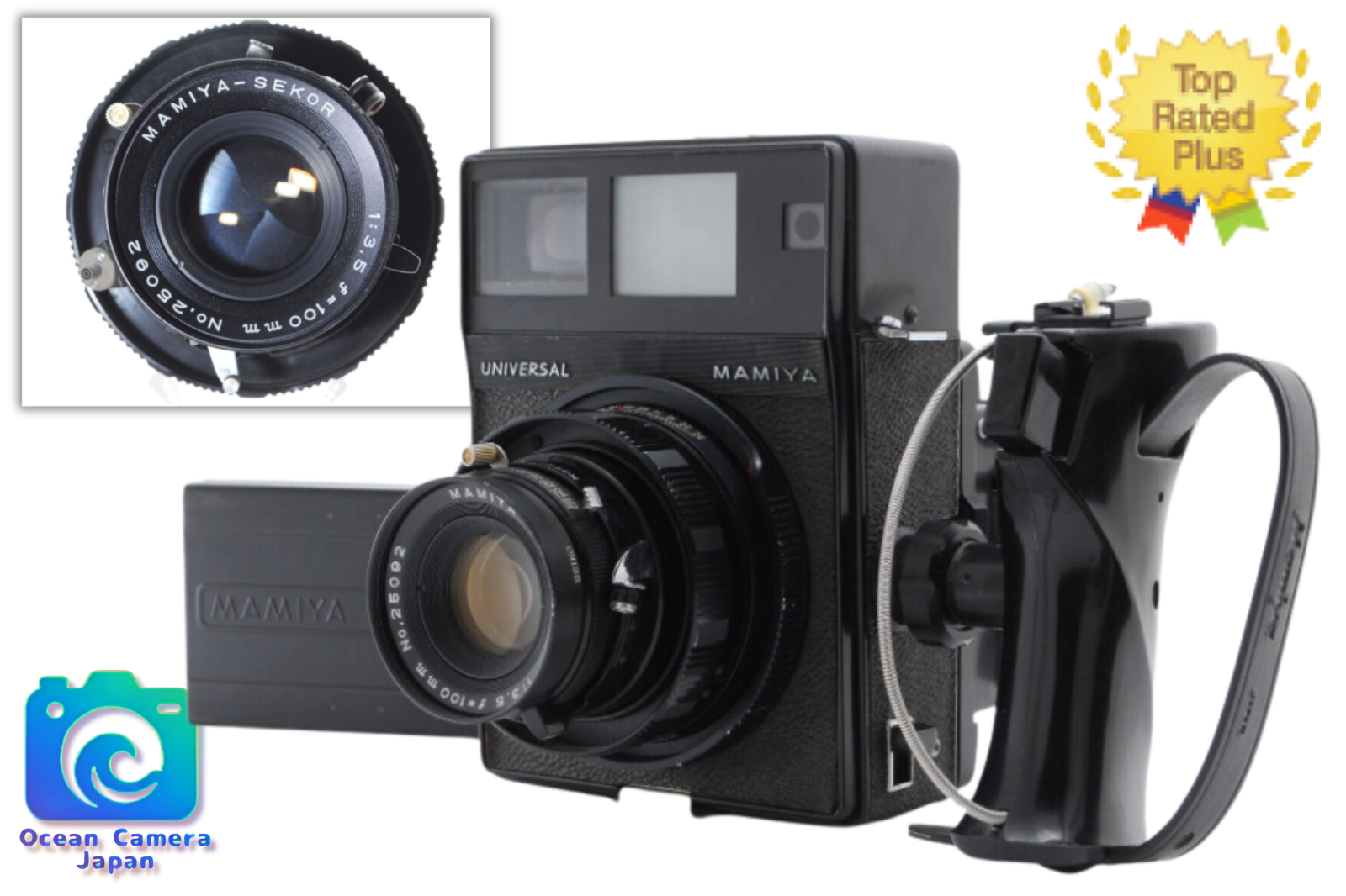 完動品 マミヤユニバーサル 100mm 3.5 Mamiya Universal Read[N MINT ] Mamiya Universal Press Focusing 100mm Lens