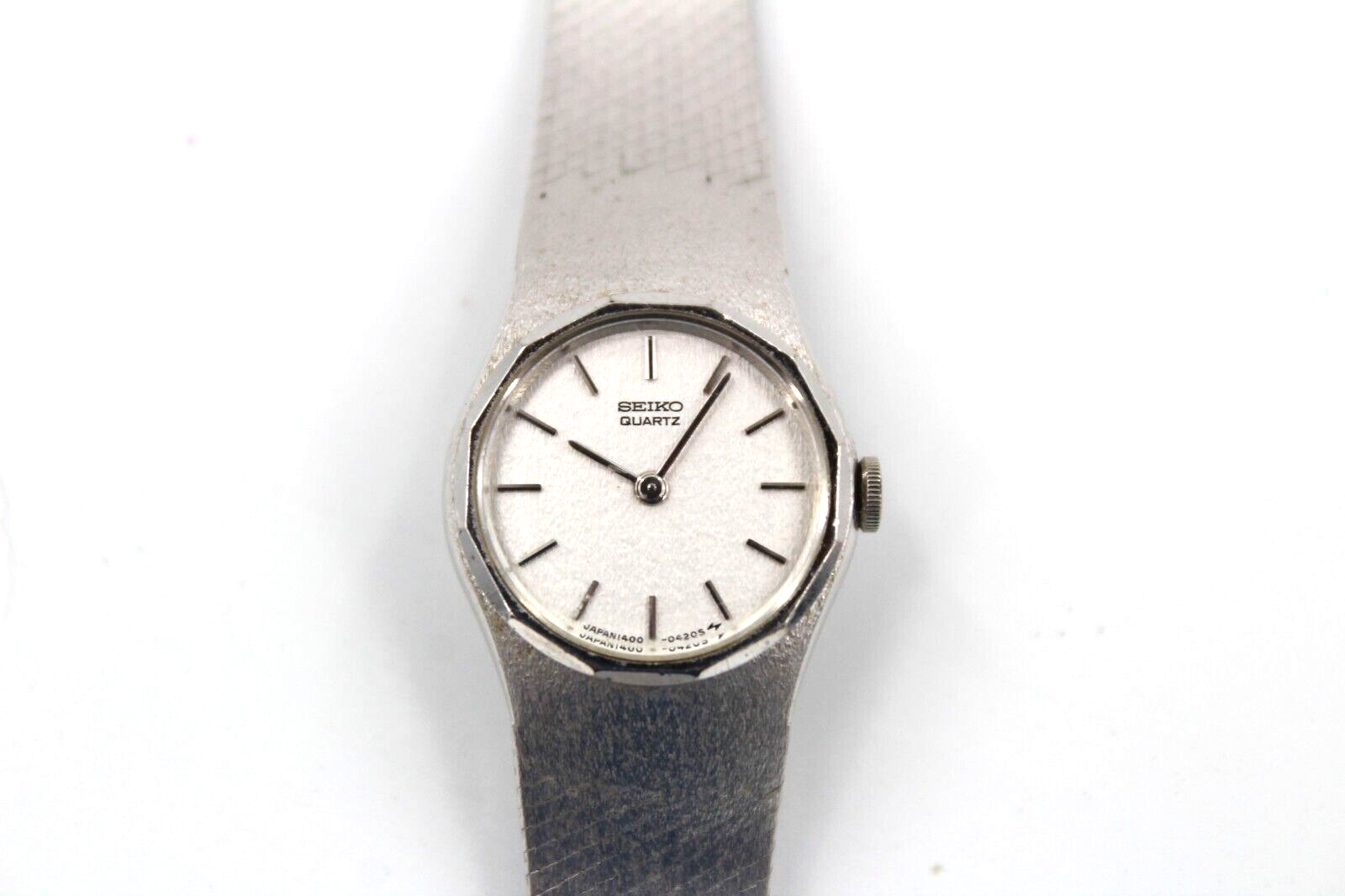 Seiko 1400-0080 Women's Silver Tone Band Quartz Watch Japan