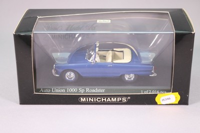 ZE246 1/43 AUTO UNION 1000 SP ROADSTER 1958 BLUE REF EDL NB