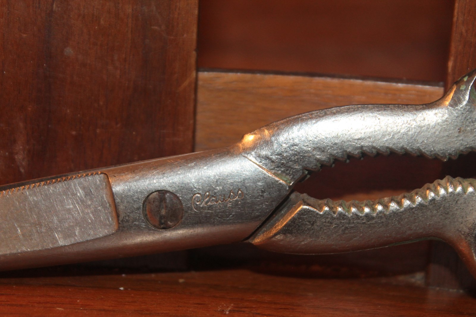 Antique Clauss KS8 Scissors USA Script Logo Early 8