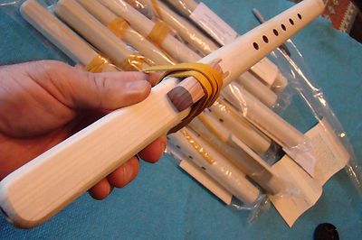 Native American Flute Kit 17'' key of C Poplar wood Individual Finish Your Style!