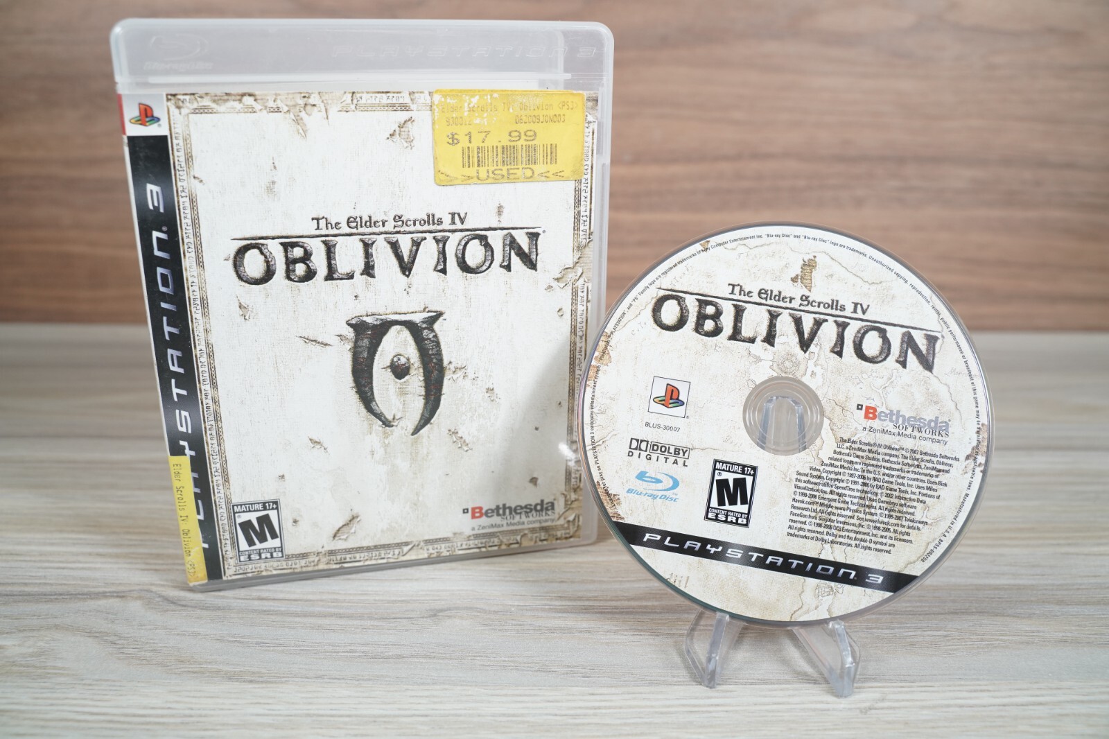 The Elder Scrolls IV Oblivion PS3 PlayStation 3 + Map - Complete 