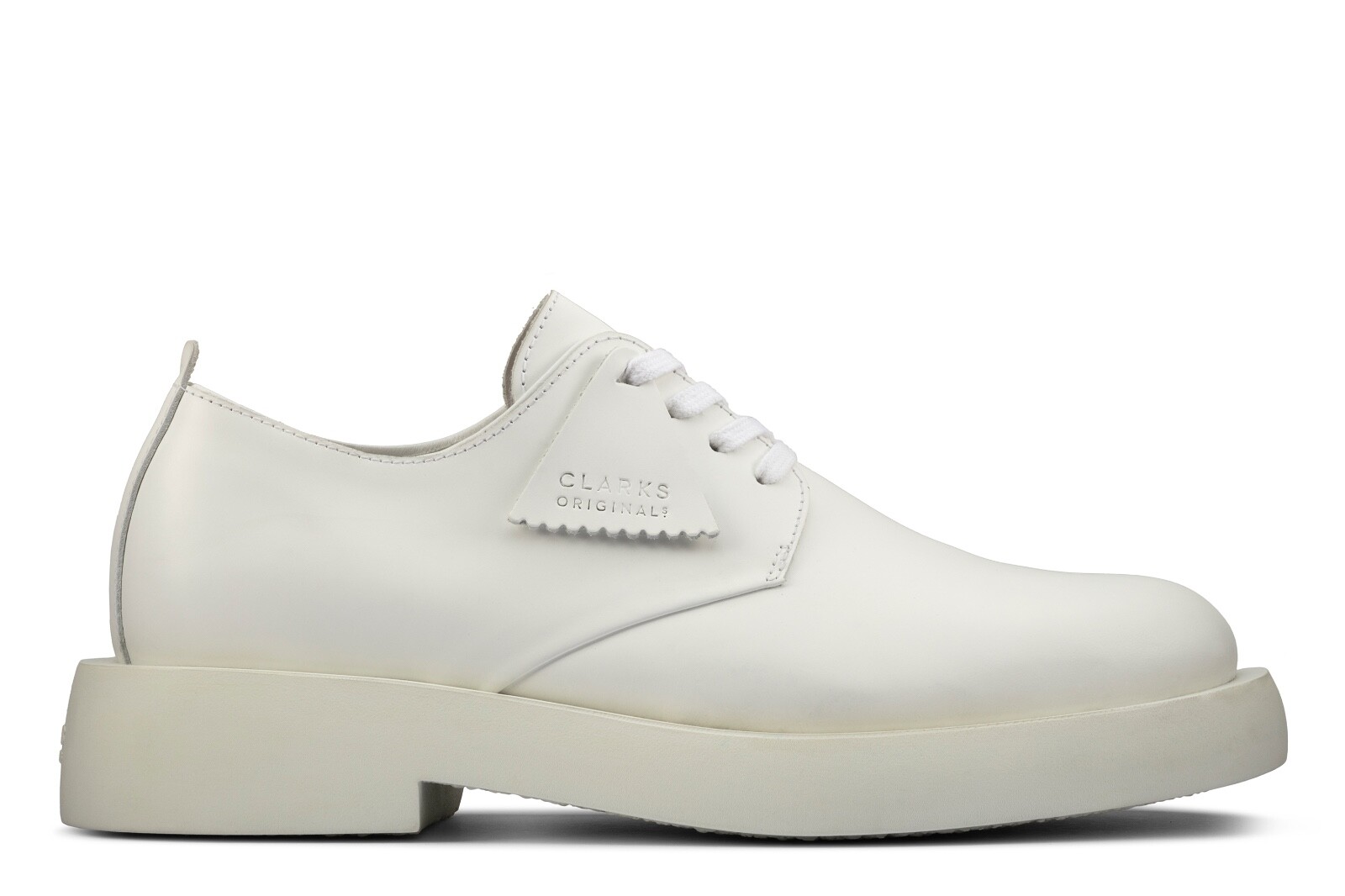 Pre-owned Clarks Men's Mileno London White Leather Casual Shoes 26160866