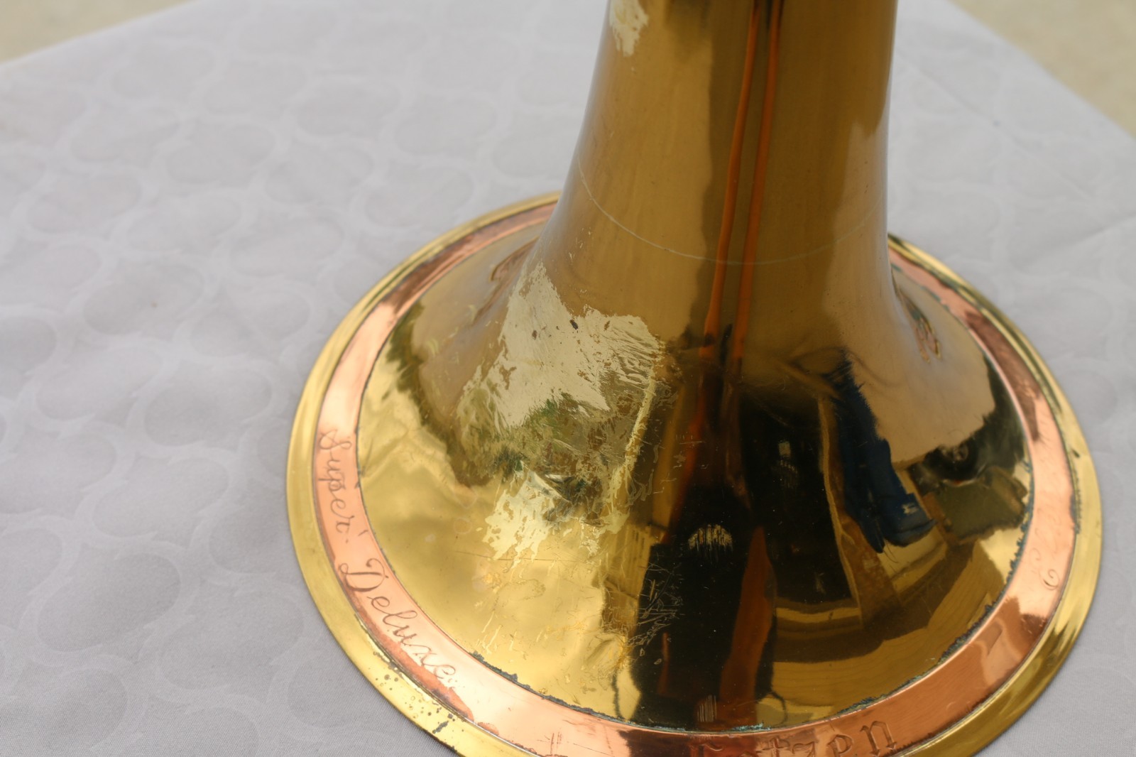 RARE VTG. 1950'S GETZEN SUPER DELUXE TONE BALANCED VALVE TROMBONE TRI COLOR