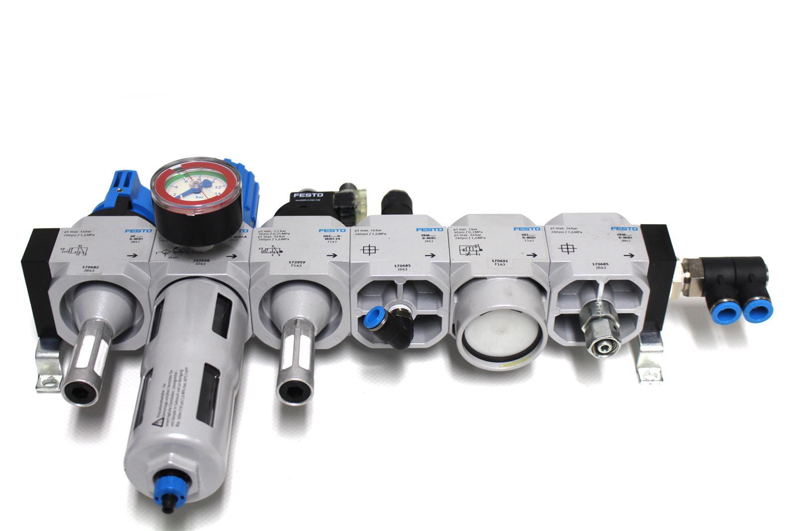 ①0328/1730 Festo LFR-D-MIDI-A 162698 JD43 Wartungsgerät-Kombinat Used
