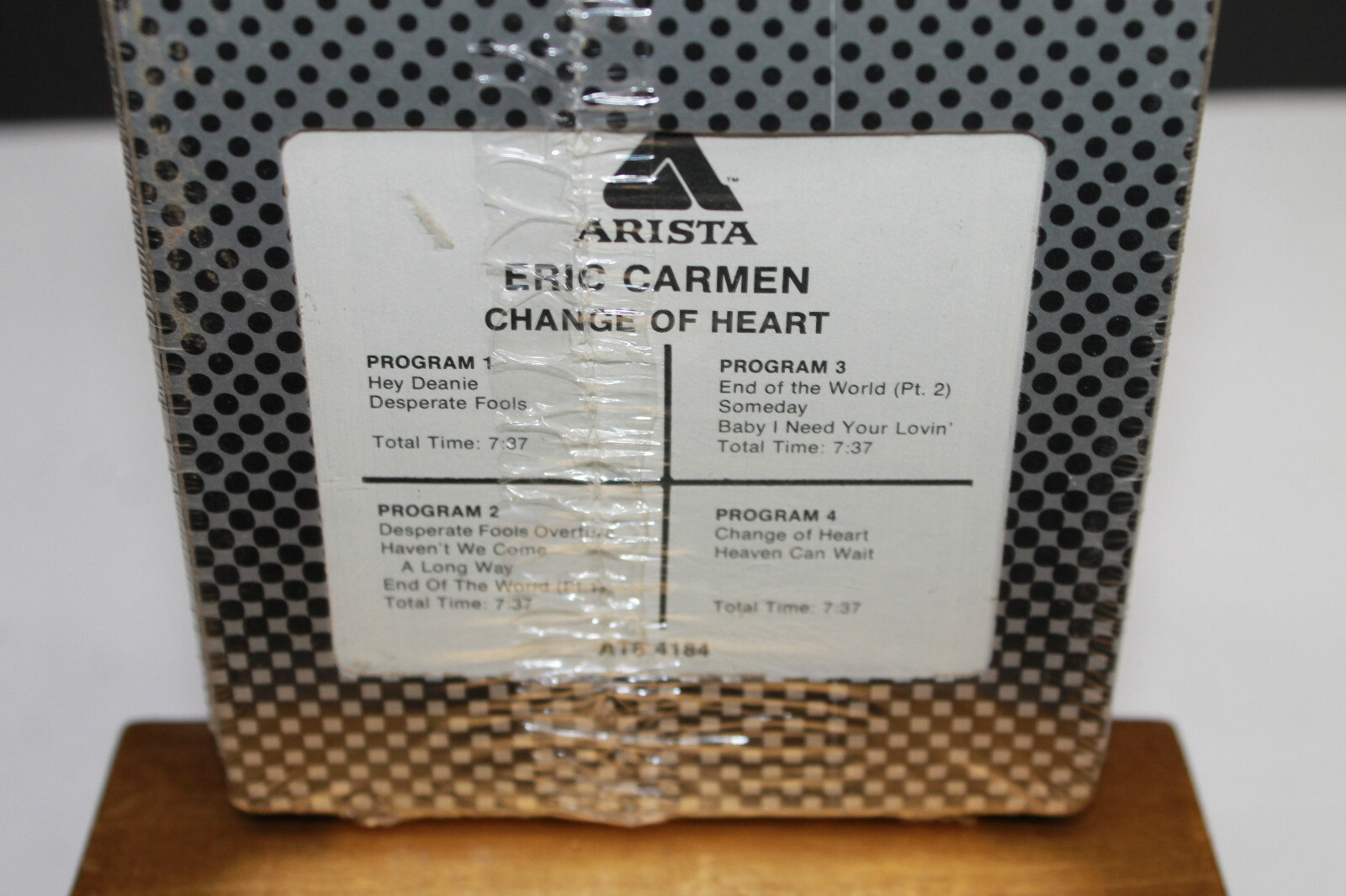 Eric Carmen Change Of Heart 8 Track Factory Sealed New Old Stock