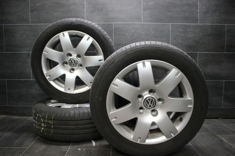 Original Vw Passat 3b 3bg Alufelgen Dunlop Sommerreifen 205 55 R16 91w