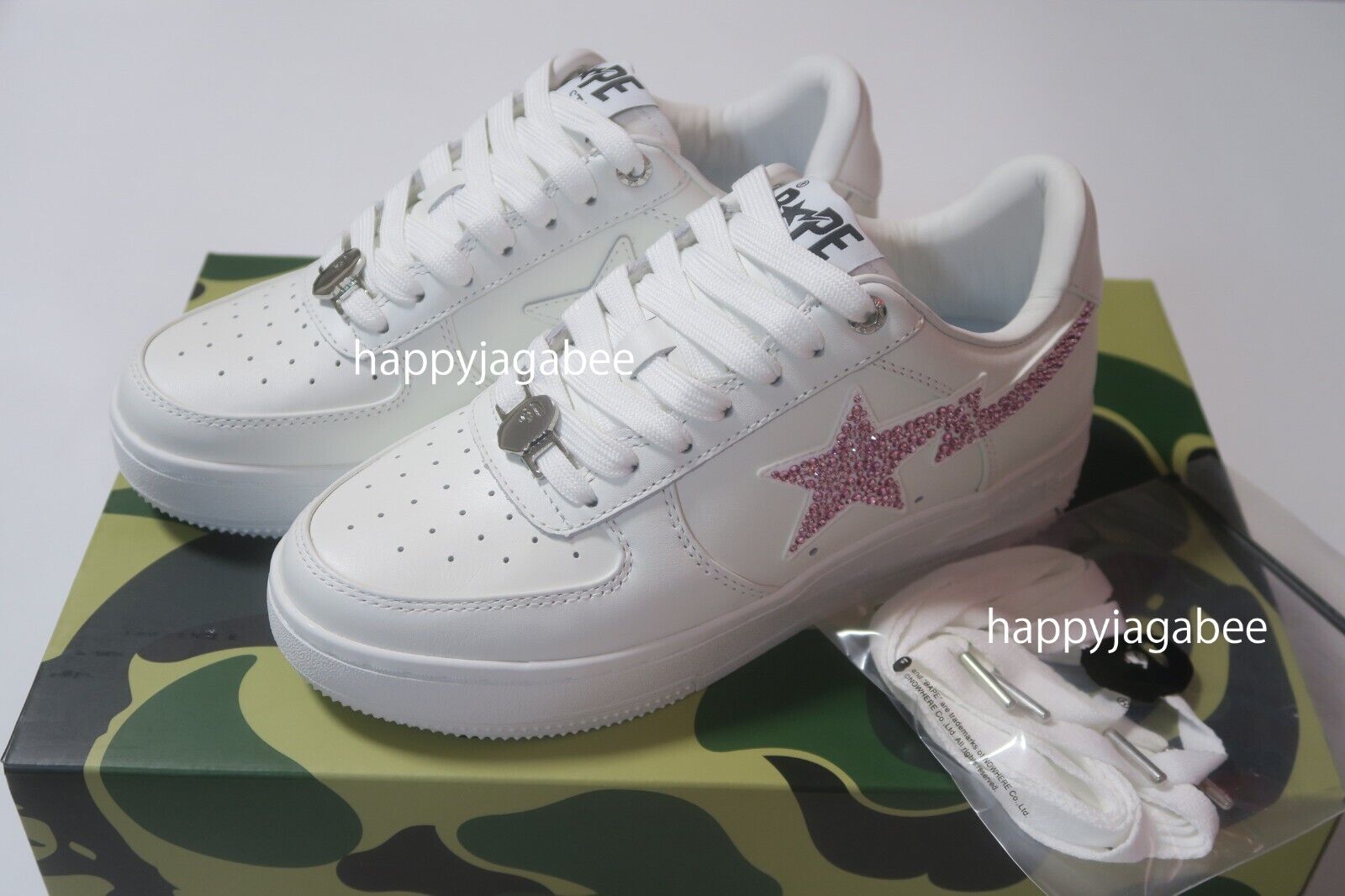 A BATHING APE Ladies' Footwear BAPE STA #50 PINK CRYSTAL A BATHING APE Ladies' Footwear BAPE STA #50 PINK CRYSTAL