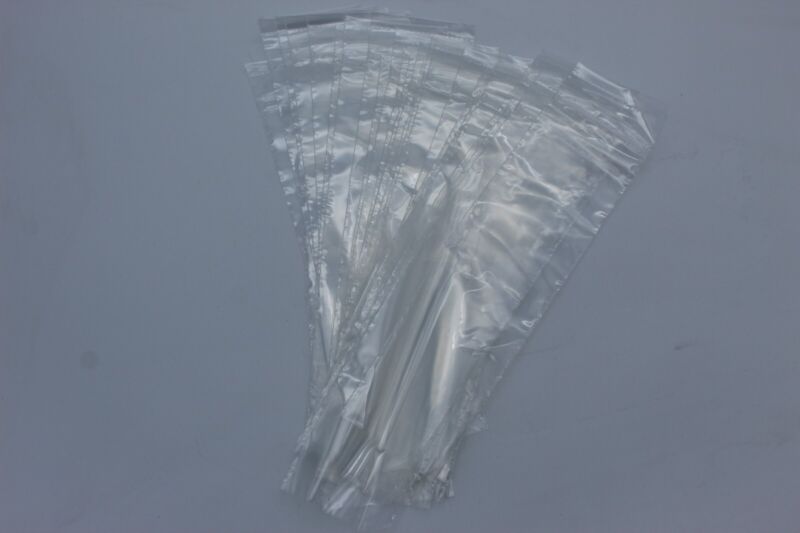 3 x 10.5 Tamper Evident Clear 2 Mil Reclosable Bags w/butterfly hang hole