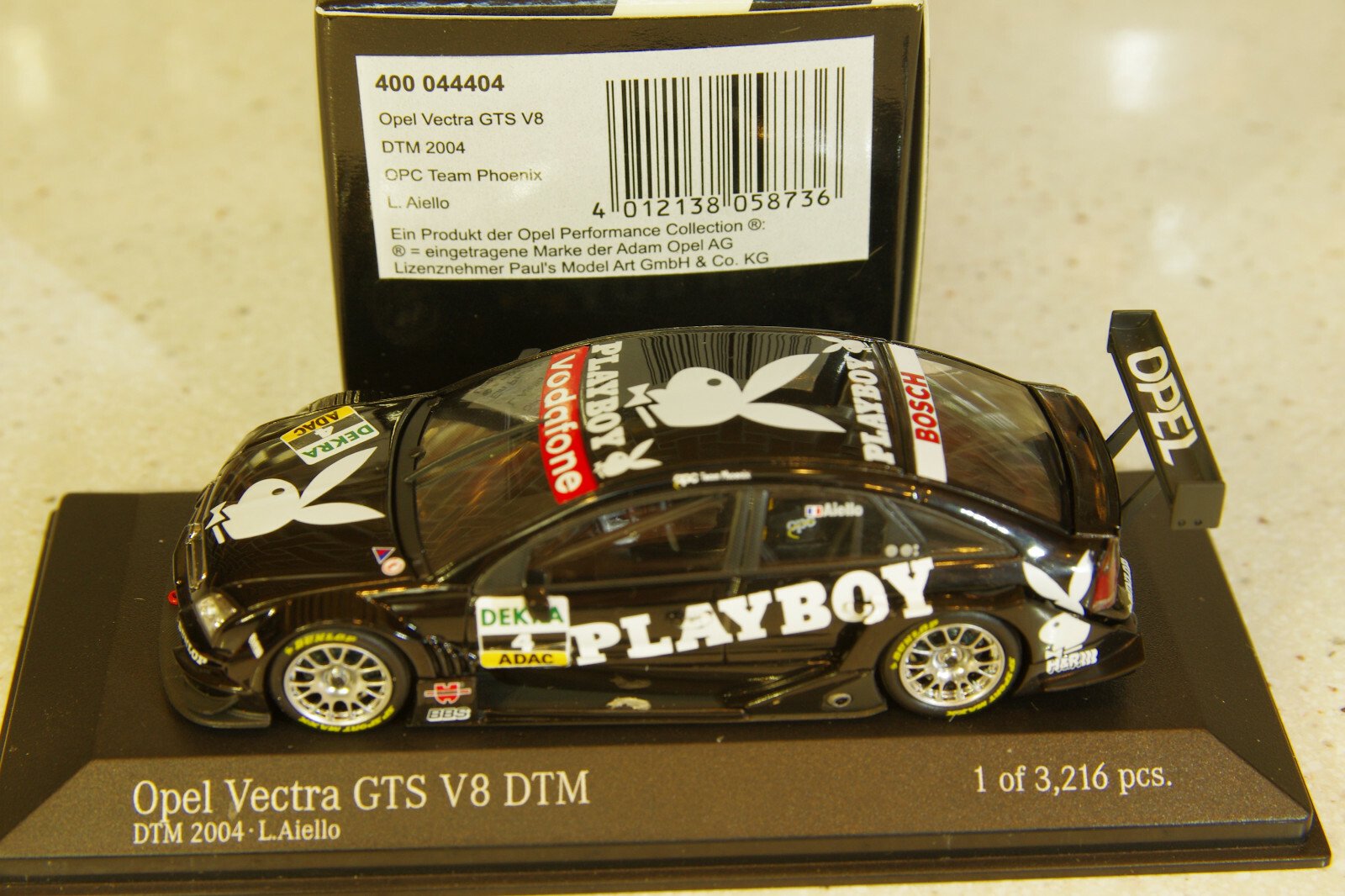 【MINICHAMPS】OPEL VECTRA GTS V8 #M48 1/43 Minichamps 2004 Opel Vectra GTS V8 DTM Ltd Ed 400