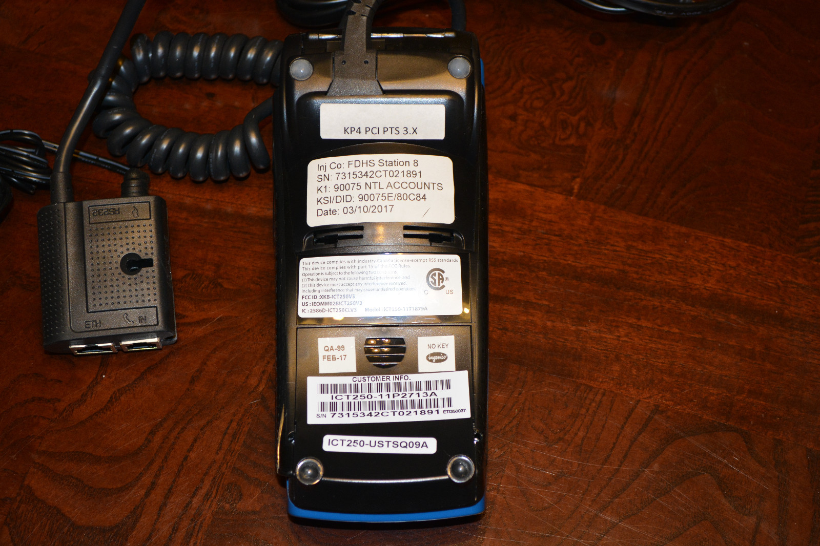 Ingenico ICT250 for Chase