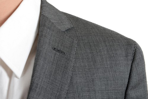 Pre-owned Hugo Boss "reyno4/wave2" Men's 100% Wool Extra Slim Gray Two Button Suit