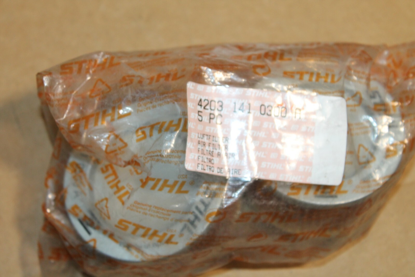 2 Pack Air Filters OEM Stihl 4203-141-0300 Used On BR320 BR400 Back Pack Blowers