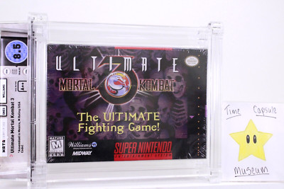 Ultimate Mortal Kombat 3 III New Super Nintendo SNES Sealed WATA Grade 8.5 A++