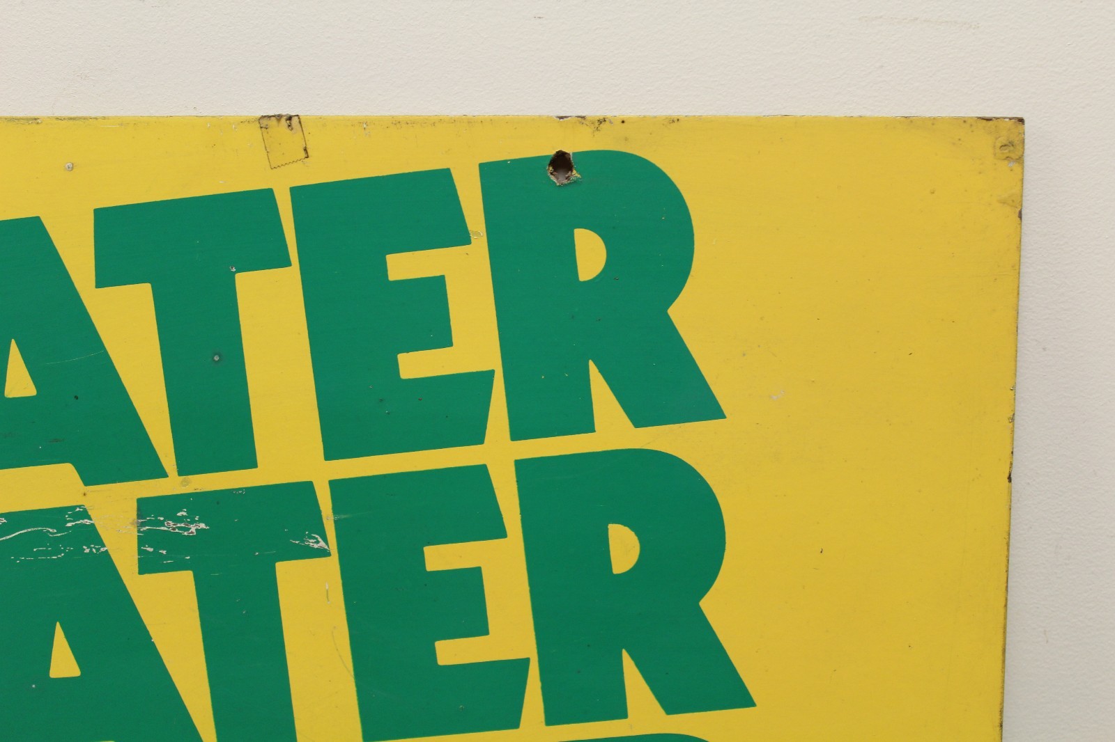 VINTAGE WEED EATER STRING TRIMMER TWO SIDED DEALER SIGN