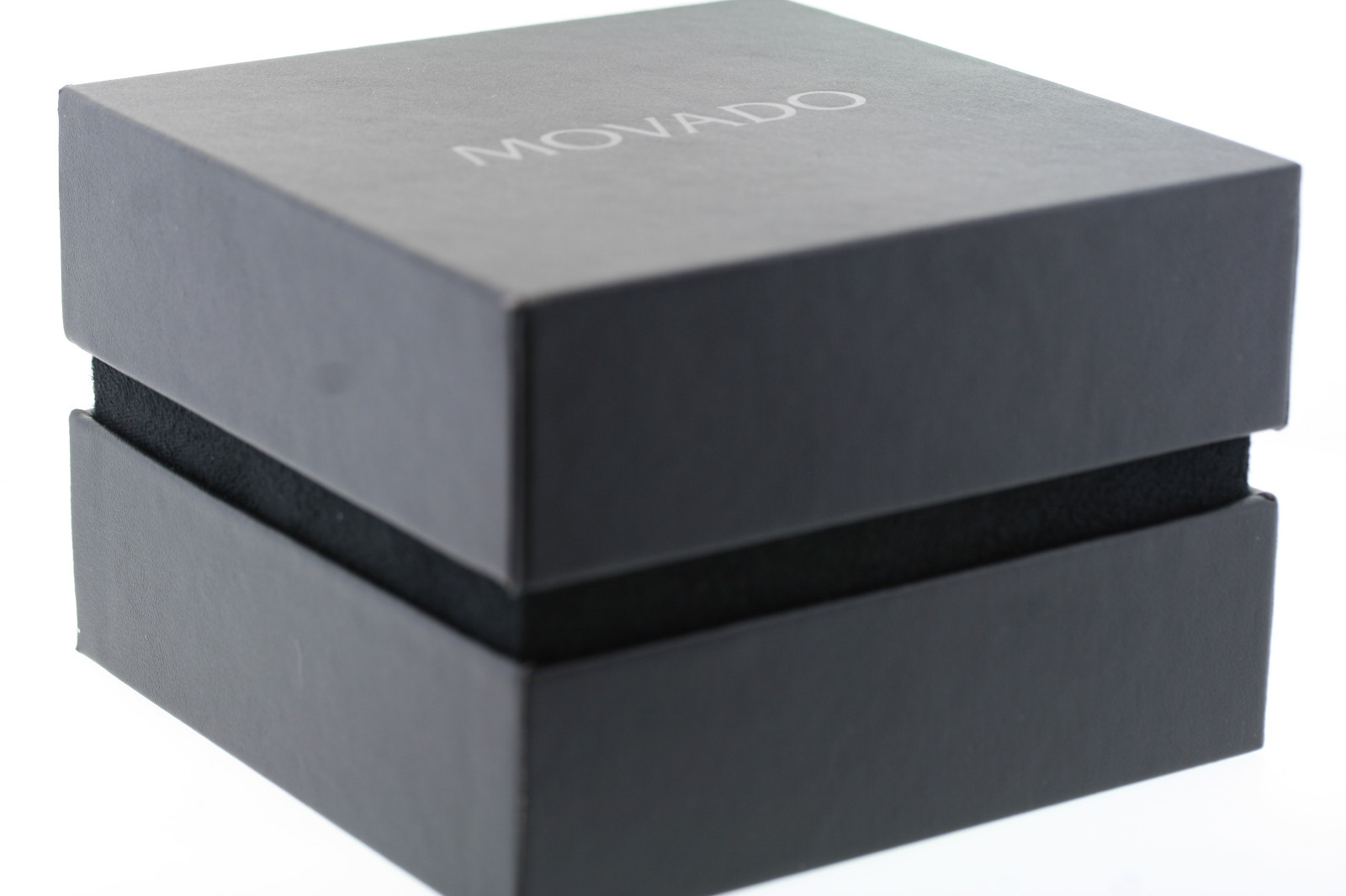 Authentic Movado Black Watch Box Set - Instructions & Warranty Card Included