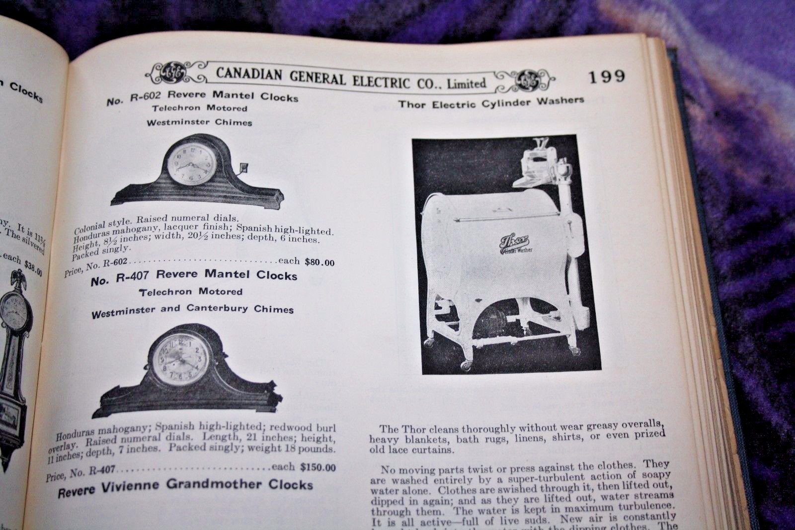 1929 Canadian General Electric Merchandise Catalogue Number 29 Hardcover
