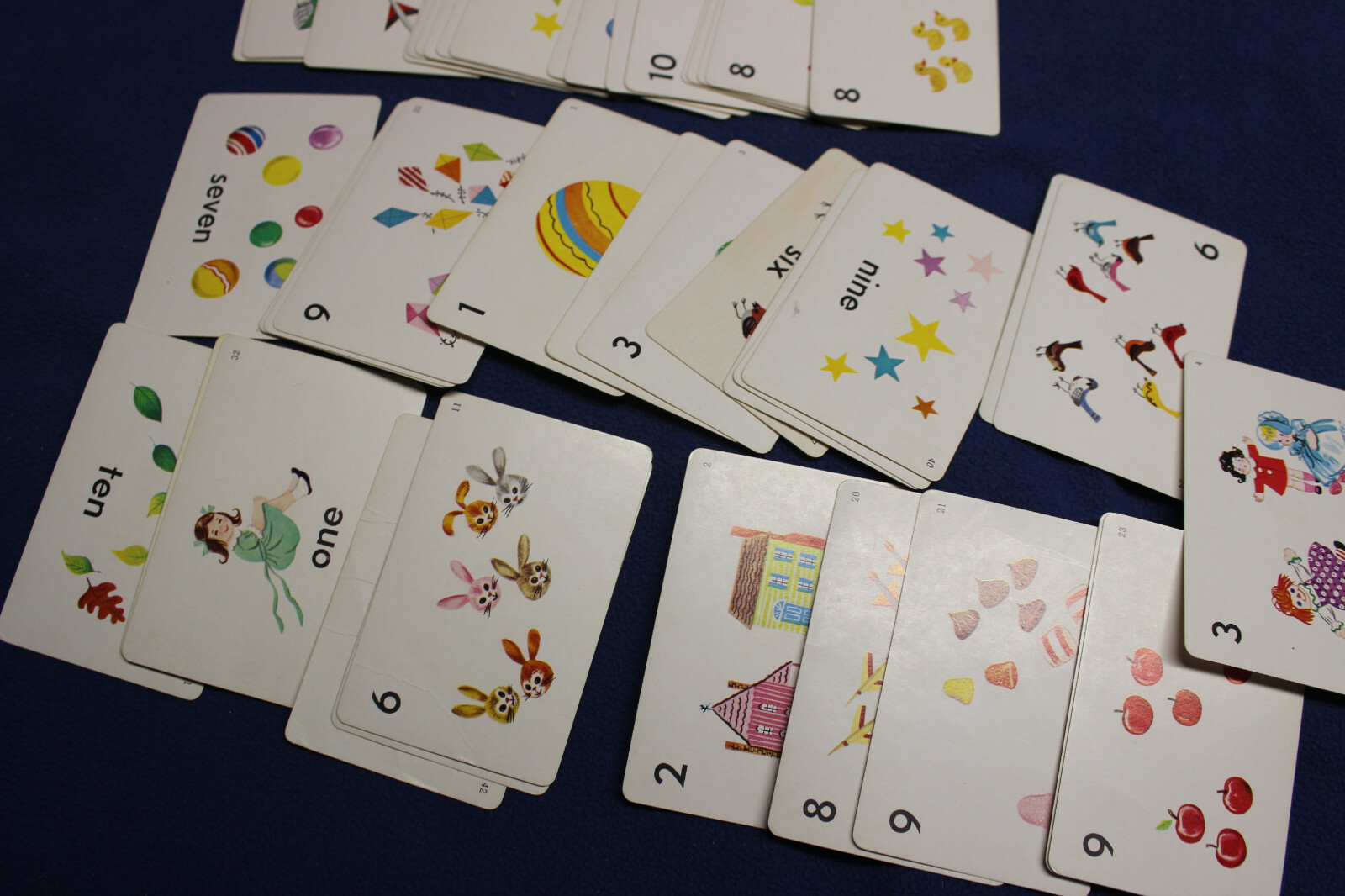 Vintage Whitman Number Concepts Flash Cards