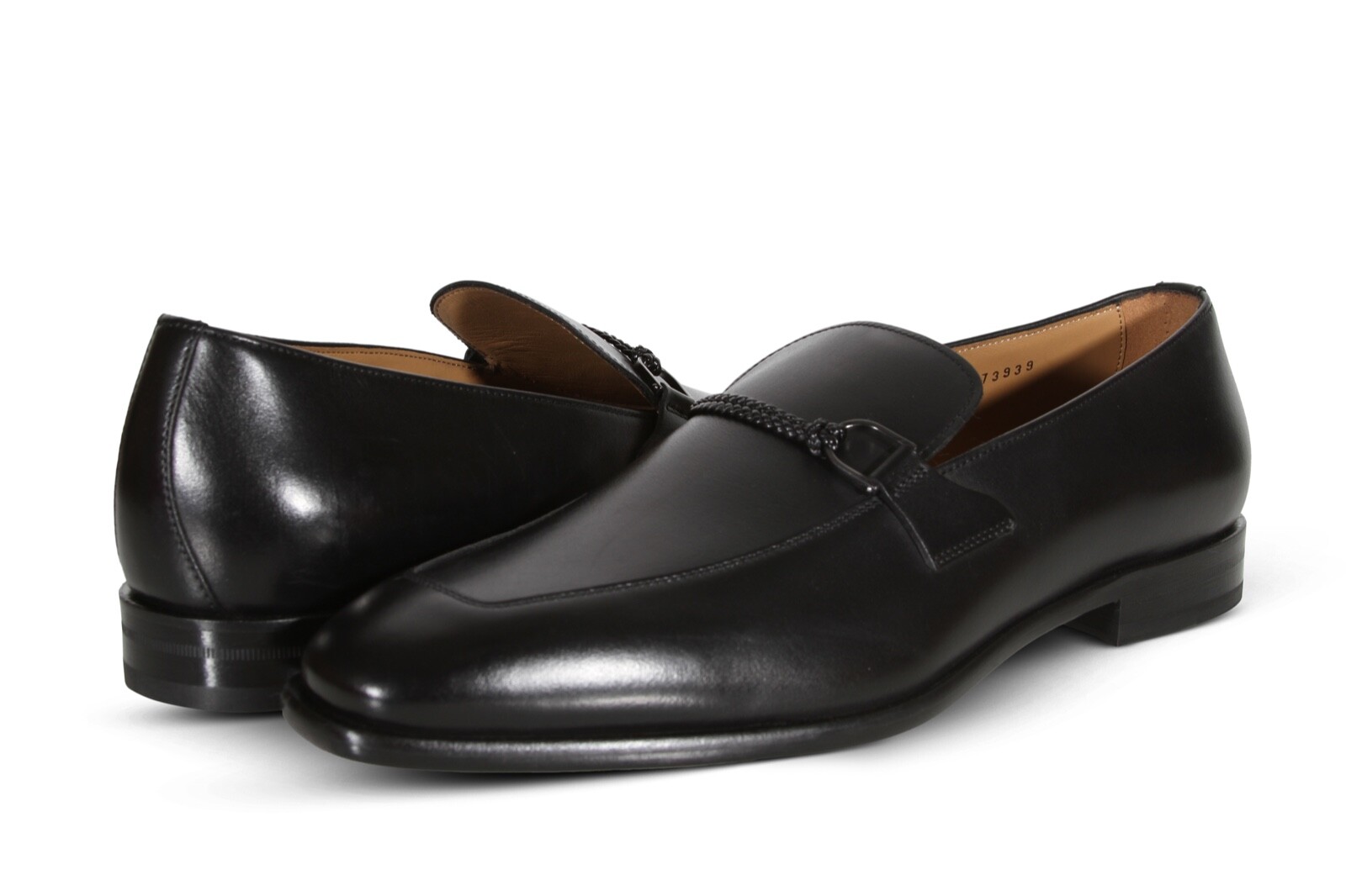 

HUGO BOSS Lisbon_Loaf_butr Мужские кожаные лоферы черного цвета 50470998 001, Черный, Lisbon_Loaf_butr