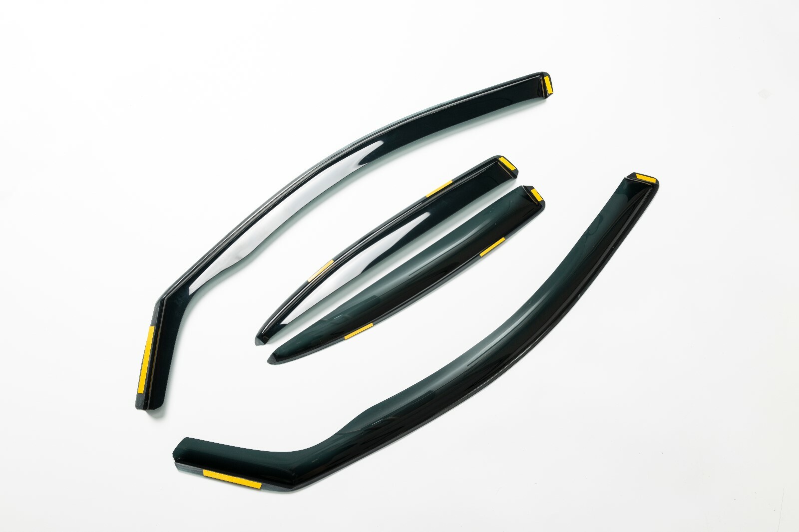 FRONT AND REAR 4PCS WIND RAIN DEFLECTORS SHIELD FOR MERCEDES C CLASS