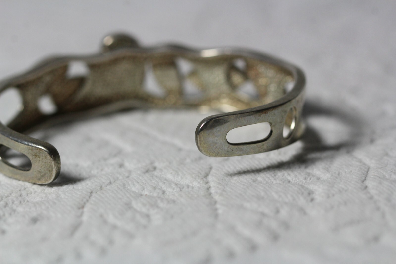 Whitney Kelly WK 925 Sterling Silver Natural Opal Mosaic Inlay Cuff Bracelet