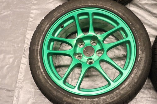 2006 MITSUBISHI LANCER EVOLUTION 9 OEM ENKEI WHEELS 17X8 +38