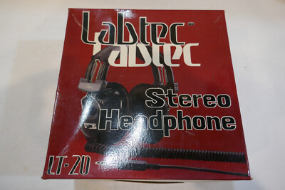 New Old Stock Vintage LABTEC LT 20 Stereo Headphone 1/4 in pin input jack