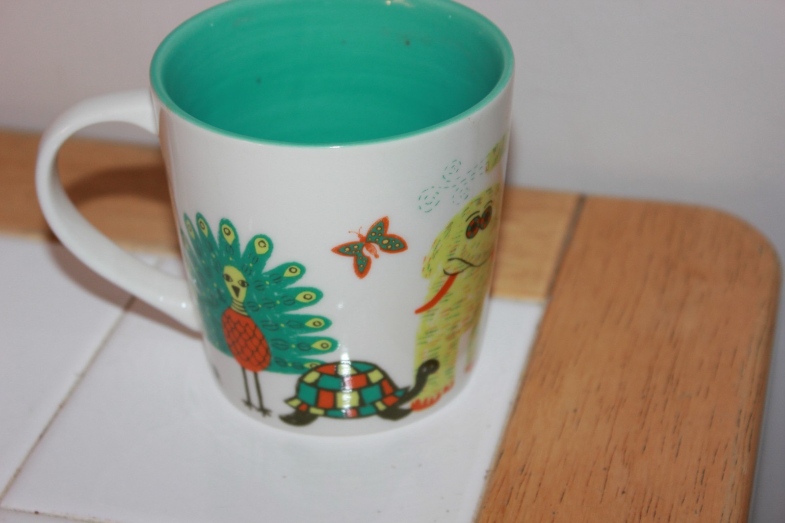 Starbucks Coffee Mug New Bone China Dated 2008 Animal Design EUC