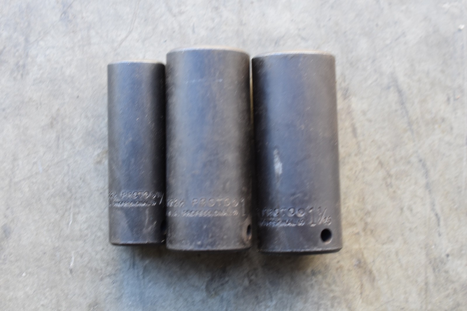 MYSTERY - MYSTERY C-HT511 FD PROTO 16° 3 pc Proto deep sockets 1/2 drive 11/16, 1