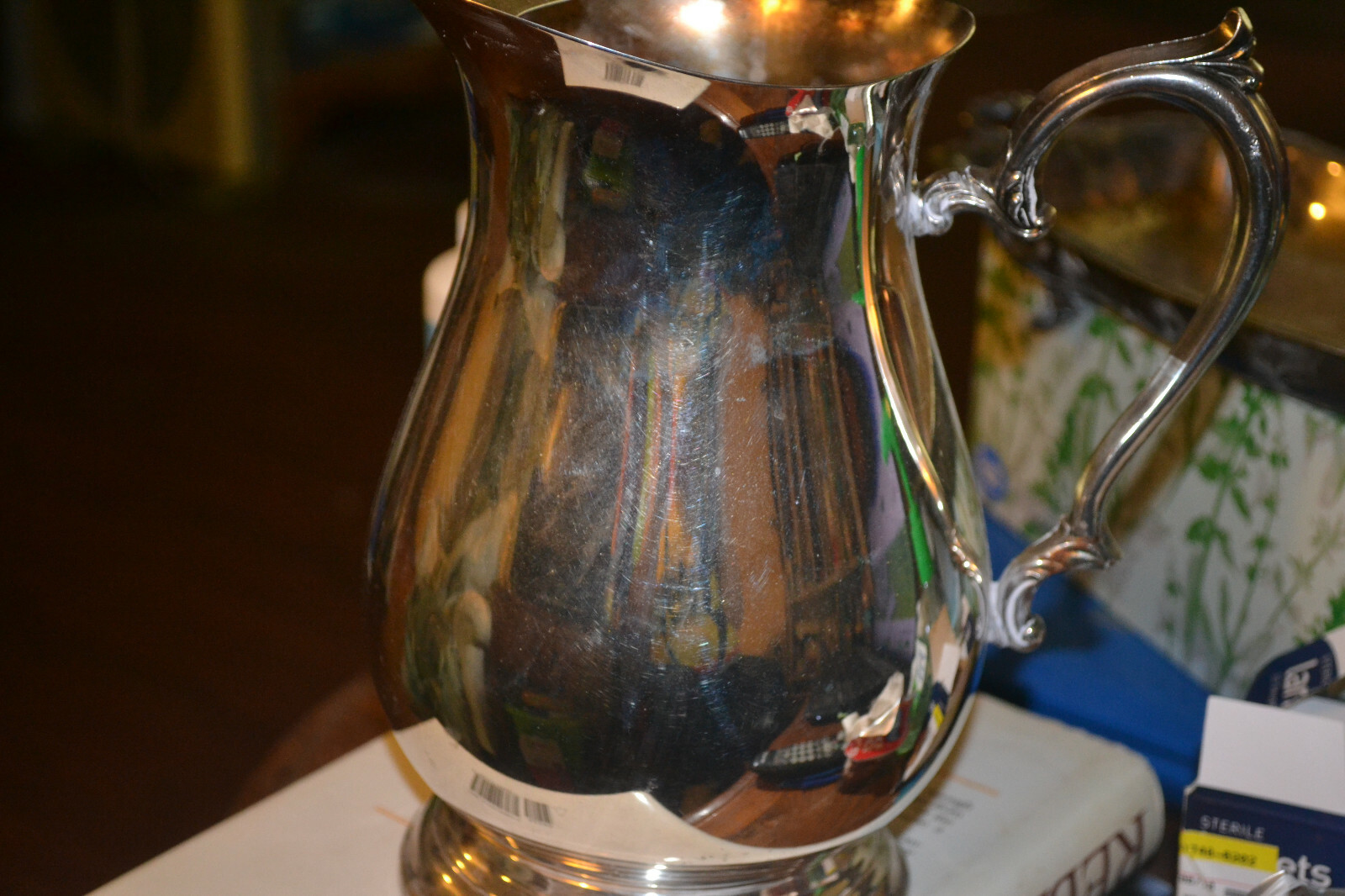 W.M. ROGERS SILVER WATER PITCHER ANTIQUE