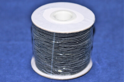1 Roll 1mm Nylon Outside and Rubber Inside Round Elastic Cord 109m/roll