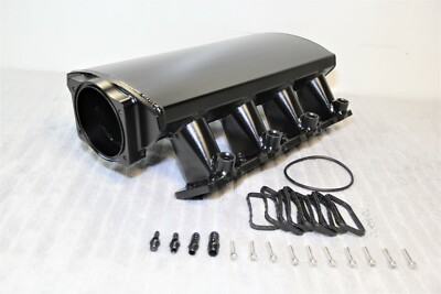 102MM T6061 LOW PROFILE ALUMINUM LS3 L92 L99 LSA LY6 INTAKE MANIFOLD 6.2L BLACK