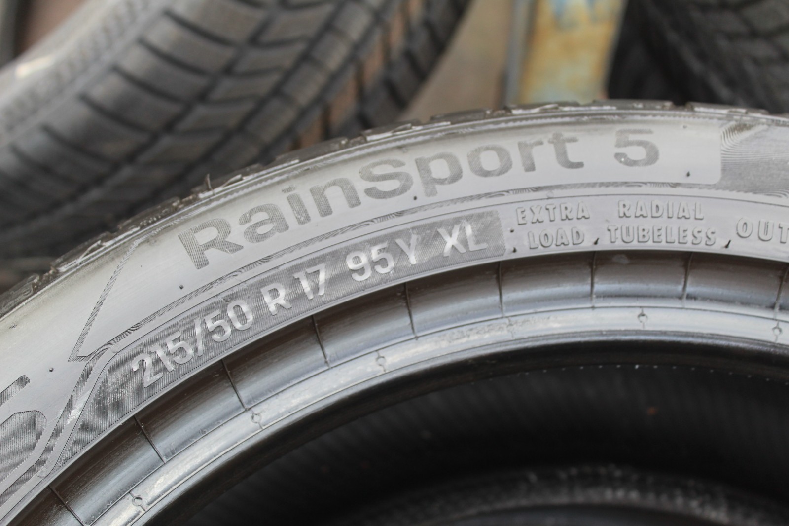 215 50 17 Uniroyal, Rainsport 5, XL, 95Y, x2 A Pair 6.5mm (F1_tyres) L3929