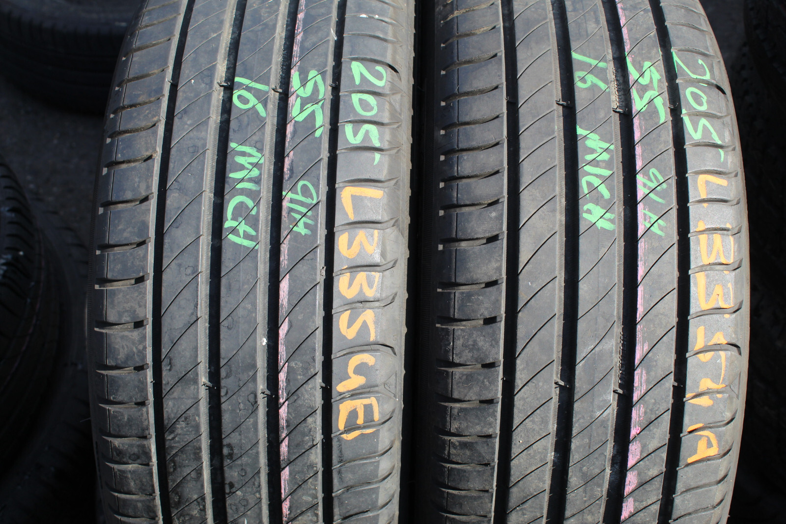 205 55 16 Michelin, Primacy 4, 91H, x2 A Pair 6.5mm (F1_tyres) L3354