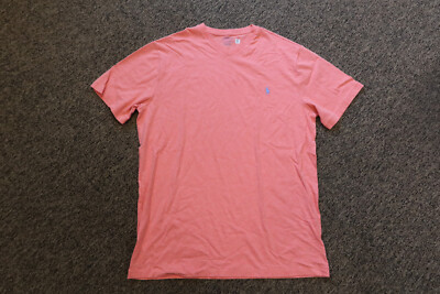 BIG & TALL Polo Ralph Lauren Men's V- Neck Tee T-Shirt - Size LT  - Pink Heather