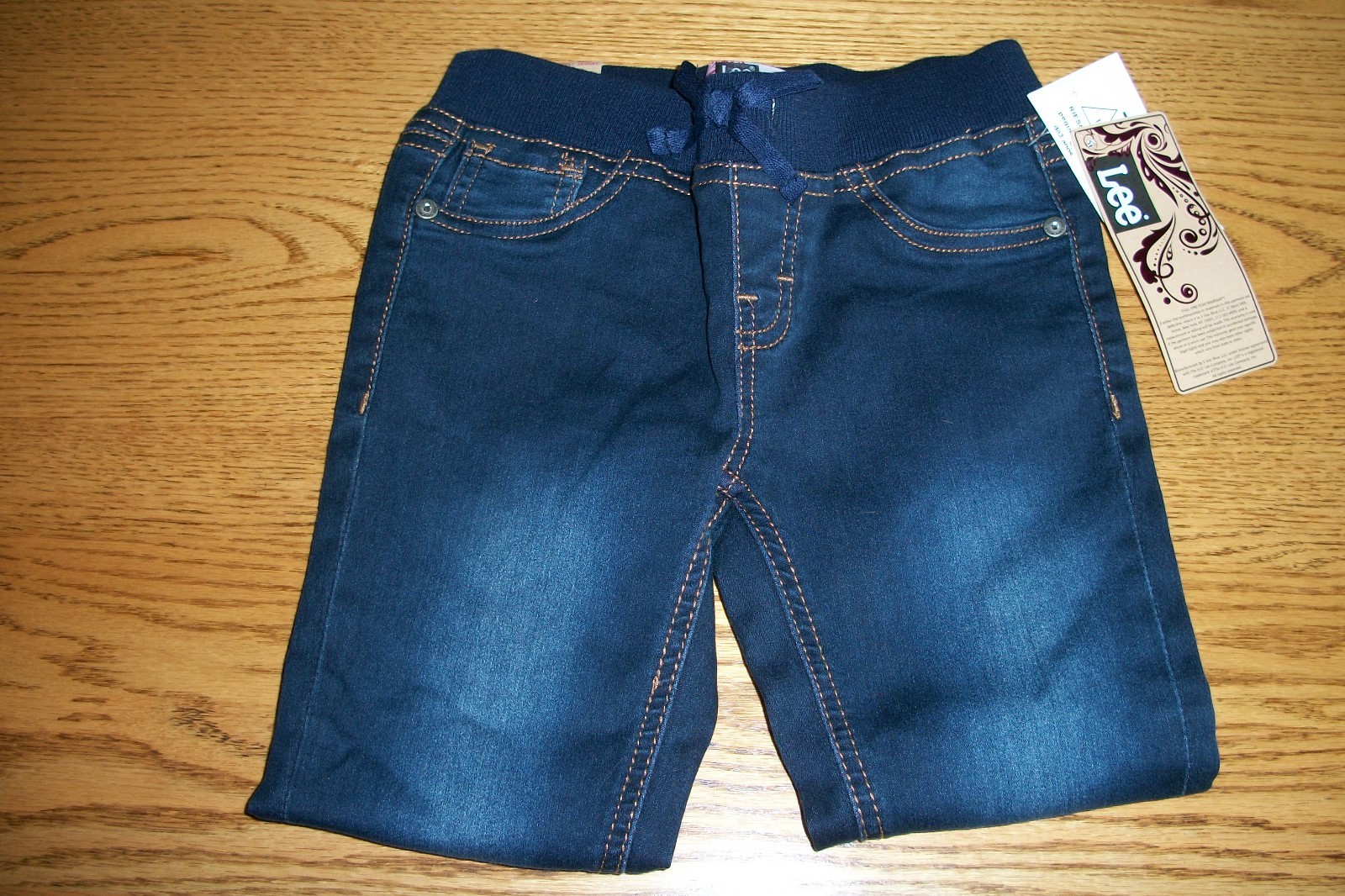 Lee Girls Convertible Skinny Stretch Blue Jeans Size 6 NWT $34