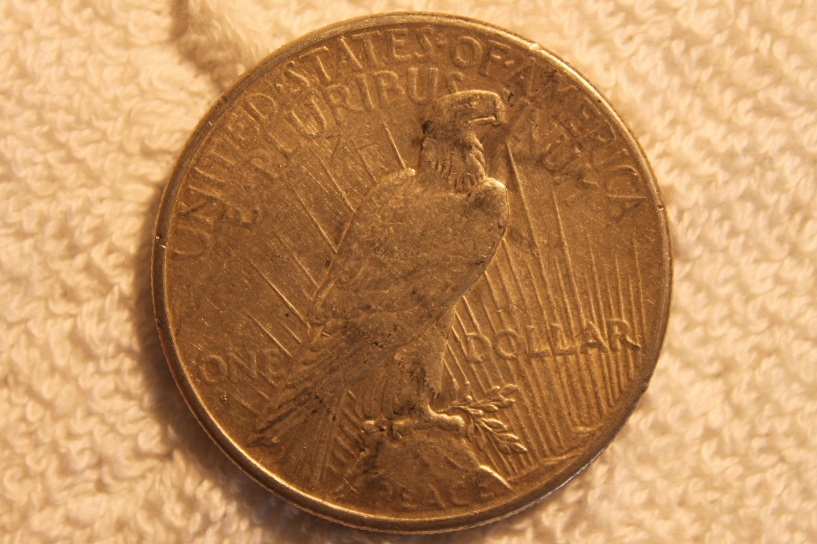 1926-S SILVER PEACE DOLLAR XF