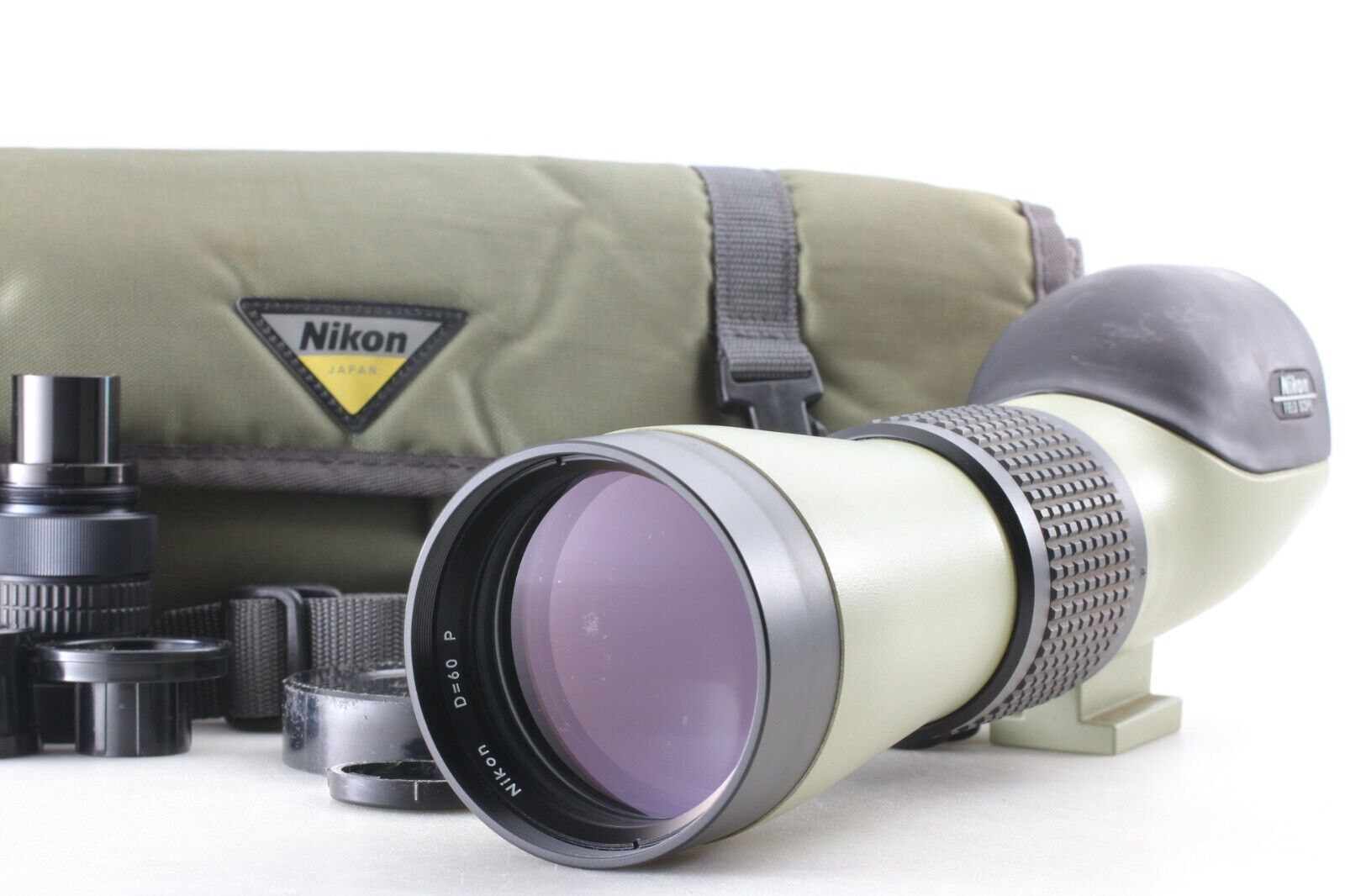 EXC++++ w/ CASE 】 Nikon Field Scope II D=60 P + Eye Piece EXC++++ w/ CASE 】 Nikon Field Scope II D=60 P + Eye Piece