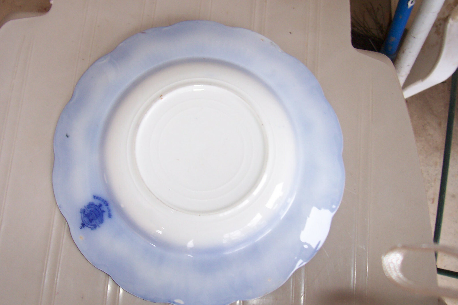 Antique Flow Blue Astral Soup Bowl by W. H. Grindley, Made in England ca 1891