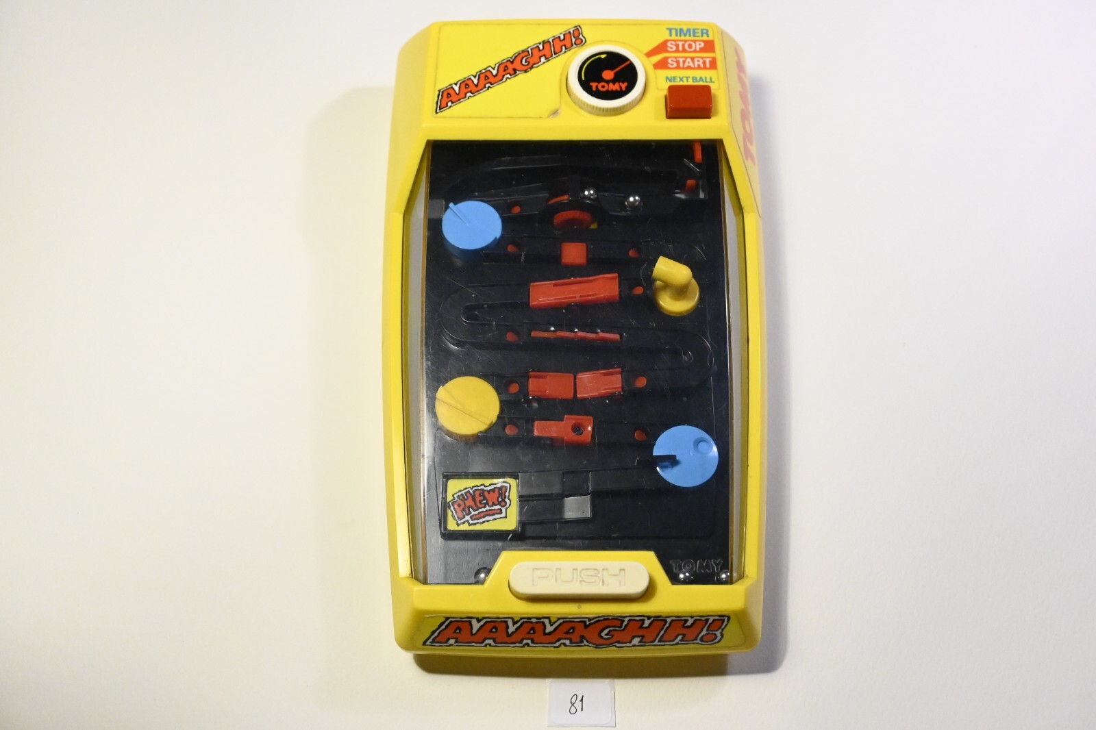 Vintage Tomy AAAAGHH! Pinball handheld electronic Game 1980 Vintage Tomy AAAAGHH! Pinball handheld electronic Game 1980