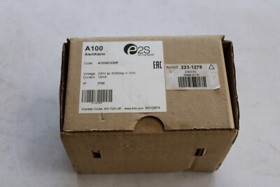 E2S Alert Alarm A100 A100AC230R Tone Electronic Sounder 230 VAC 50/60 Hz